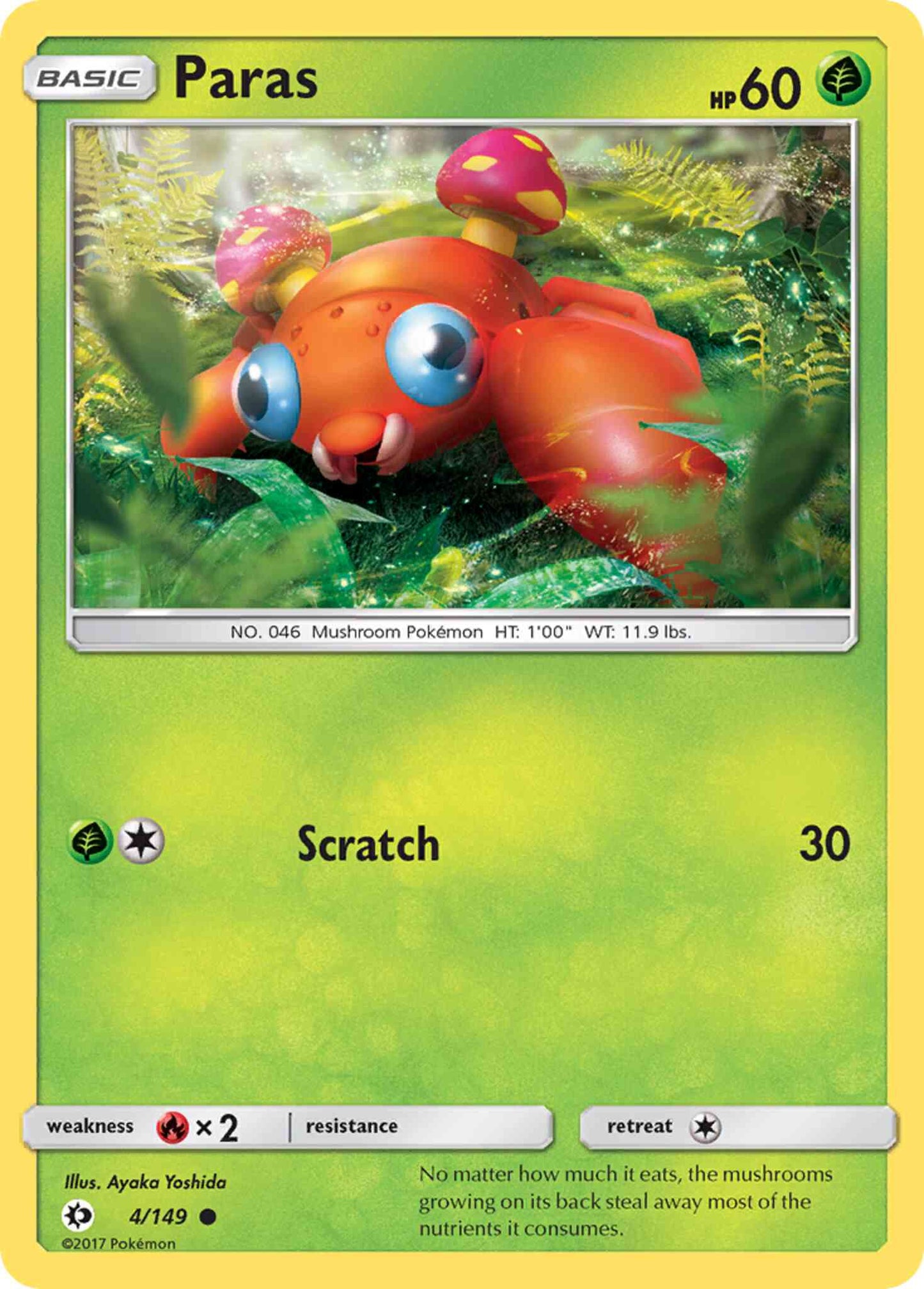 Paras - 4/149 - Common [sm1-4] [Reverse Holo]