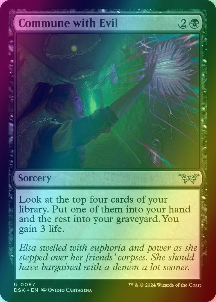 Commune with Evil [87] [Duskmourn: House of Horror] [Foil]