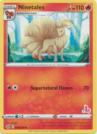 Ninetales - 30/264 - Uncommon - Cinderace Stamp [ba02-CIN7] [Non-Holo]