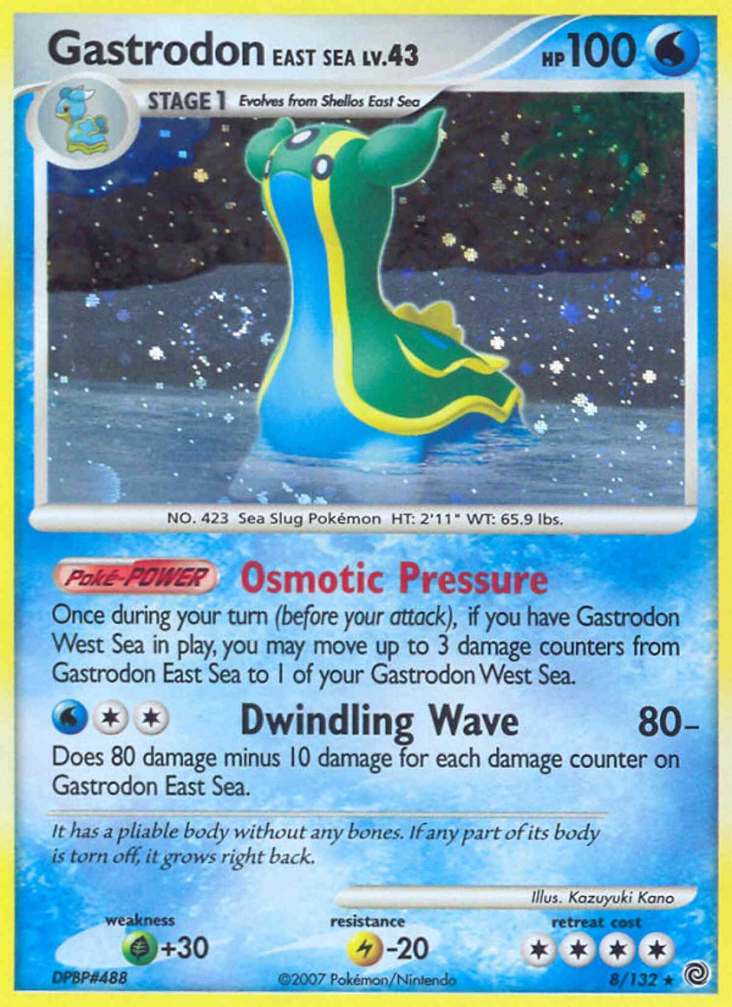 Gastrodon East Sea - 8/132 - Rare Holo [dp3-8] [Holo]