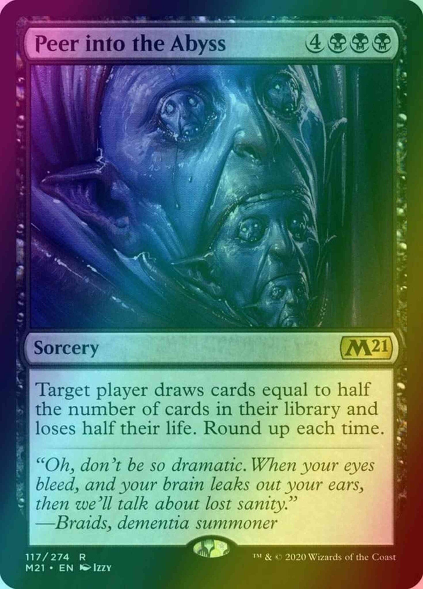 Peer into the Abyss [117] [Core Set 2021] [Foil]
