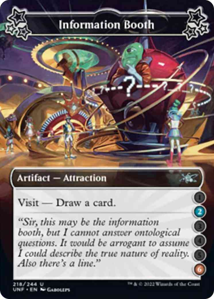 Information Booth (2/6) [218a] [Borderless] [Unfinity] [Non-Foil]