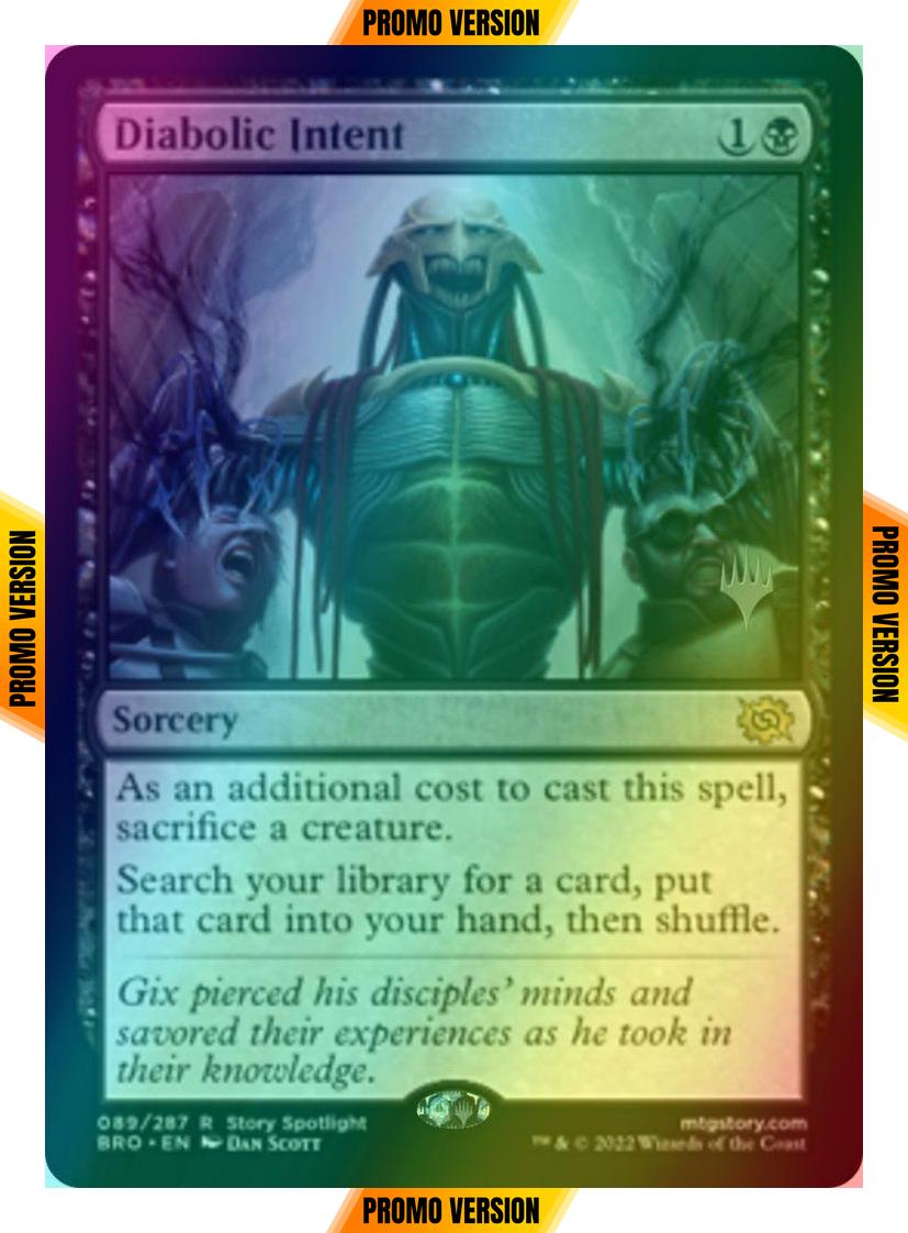 Diabolic Intent [89p] [Promo Pack] [The Brothers' War: Promos] [Foil]