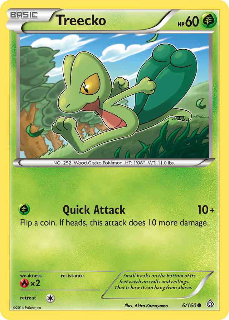 Treecko - 6/160 - Common [xy5-6] [Non-Holo]