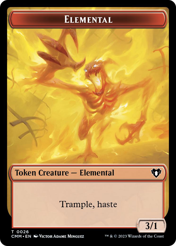 Cat Token (30) // Elemental Token (26) [Commander Masters: Tokens] [Non-Foil]