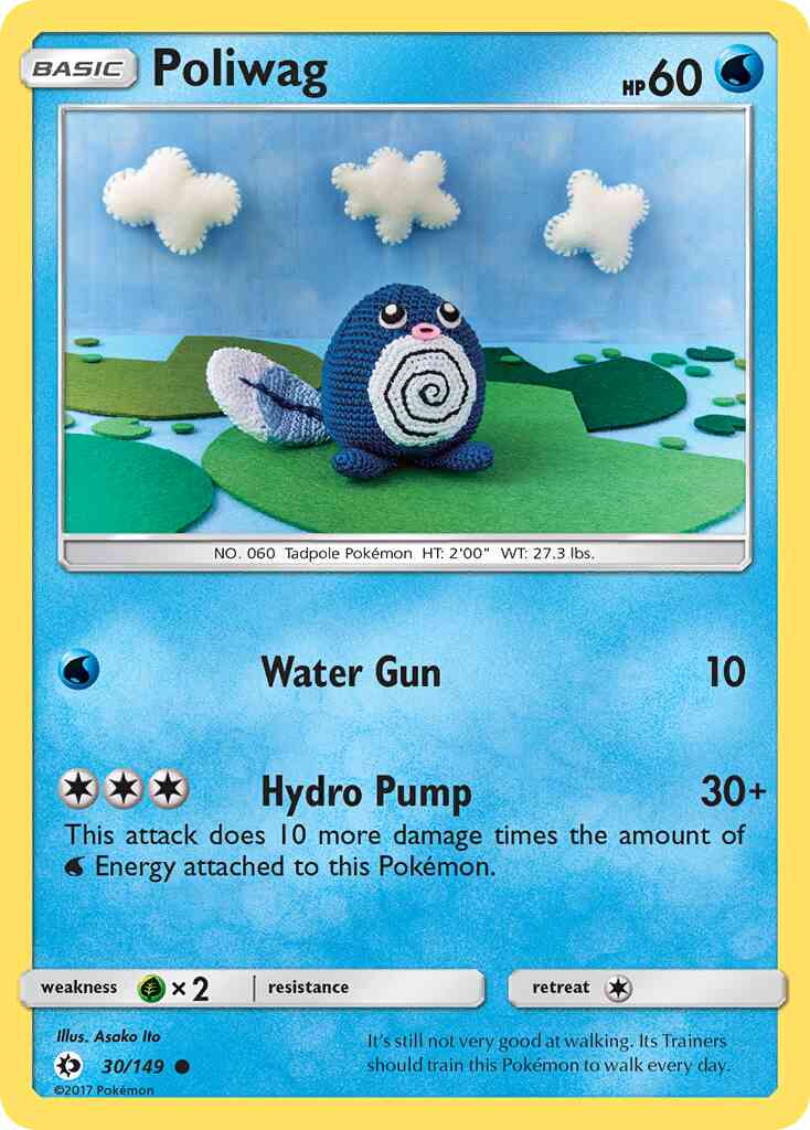 Poliwag - 30/149 - Common [sm1-30] [Non-Holo]