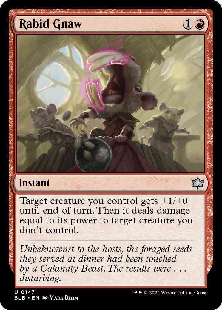 Rabid Gnaw [147] [Bloomburrow] [Non-Foil]