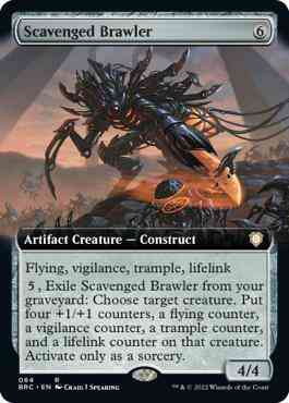 Scavenged Brawler [64] [Extended Art] [The Brothers' War: Commander] [Non-Foil]