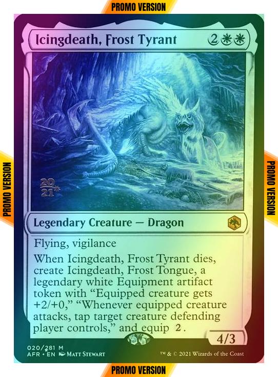 Icingdeath, Frost Tyrant [Prerelease] [20s] [Adventures in the Forgotten Realms Promos] [Foil]