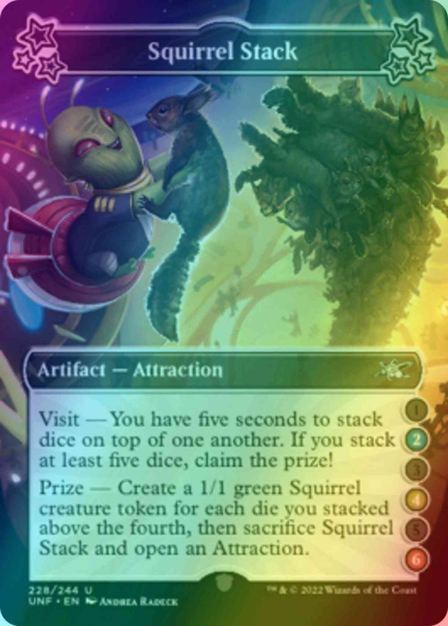 Squirrel Stack (2/4/6) [228b] [Borderless] [Unfinity] [Foil]