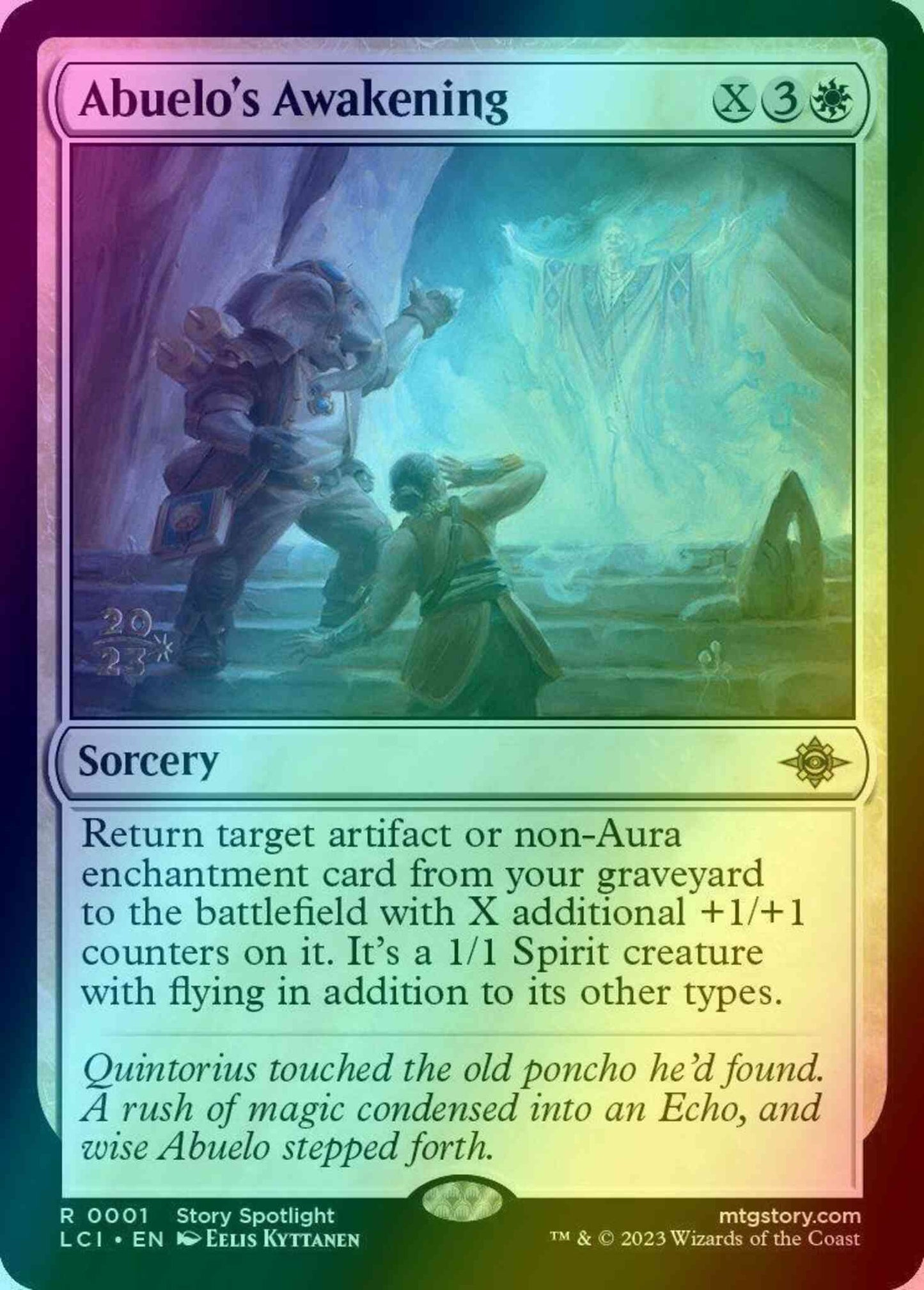 Abuelo's Awakening [1s] [Prerelease] [The Lost Caverns of Ixalan: Promos] [Foil]