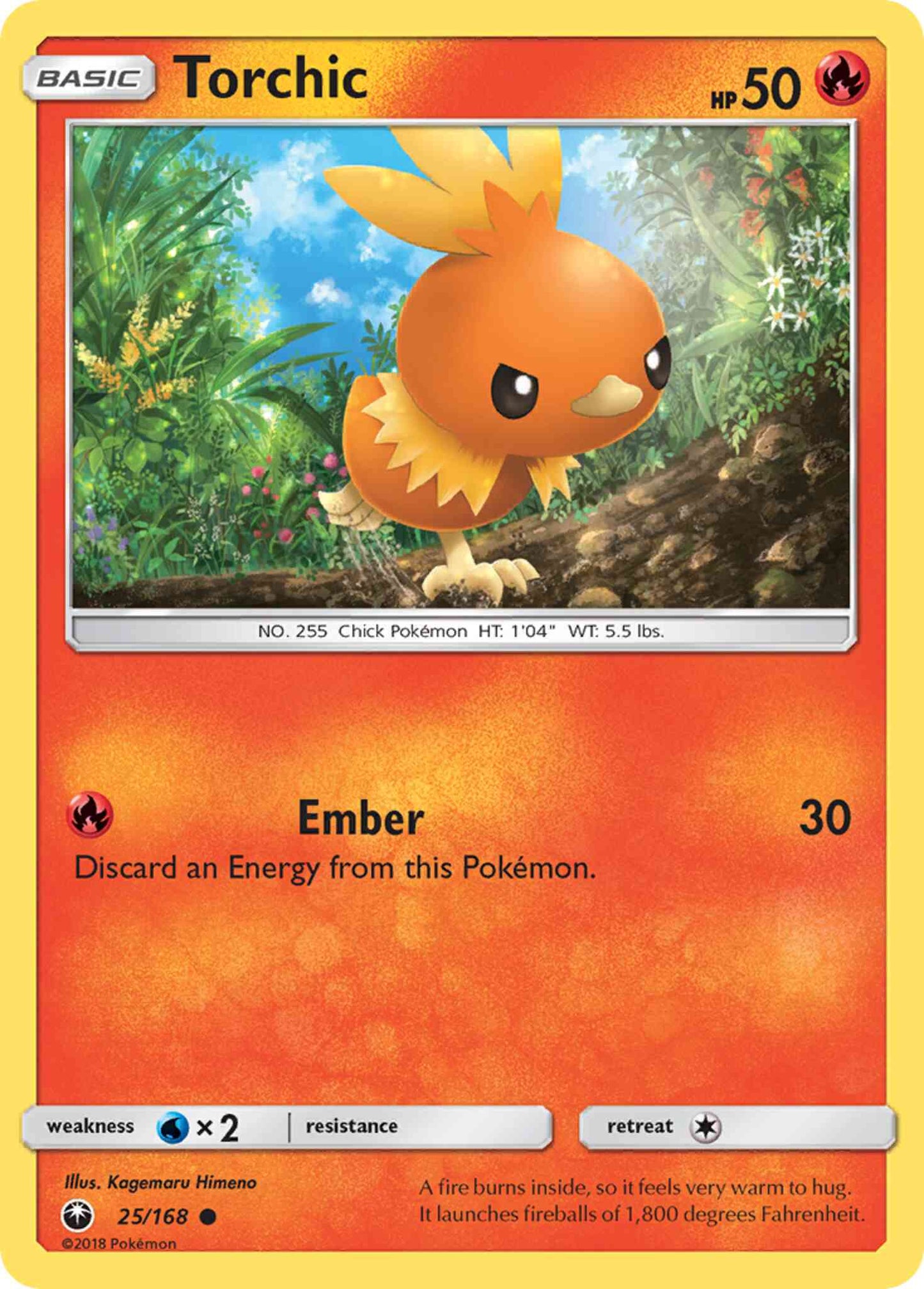 Torchic - 25/168 - Common [sm7-25] [Reverse Holo]