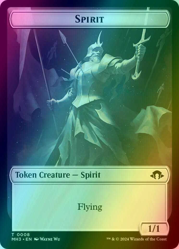 Phyrexian Germ Token (16) // Spirit Token (08) [Modern Horizons 3: Tokens] [Foil]