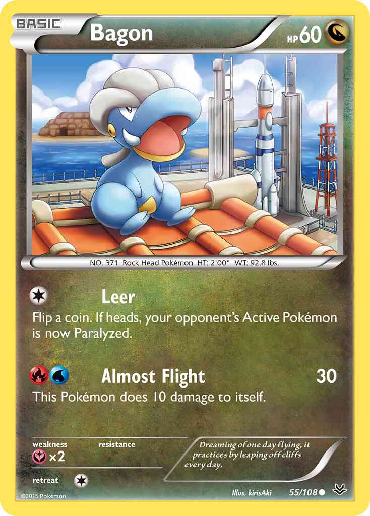 Bagon - 55/108 - Common [xy6-55] [Non-Holo]