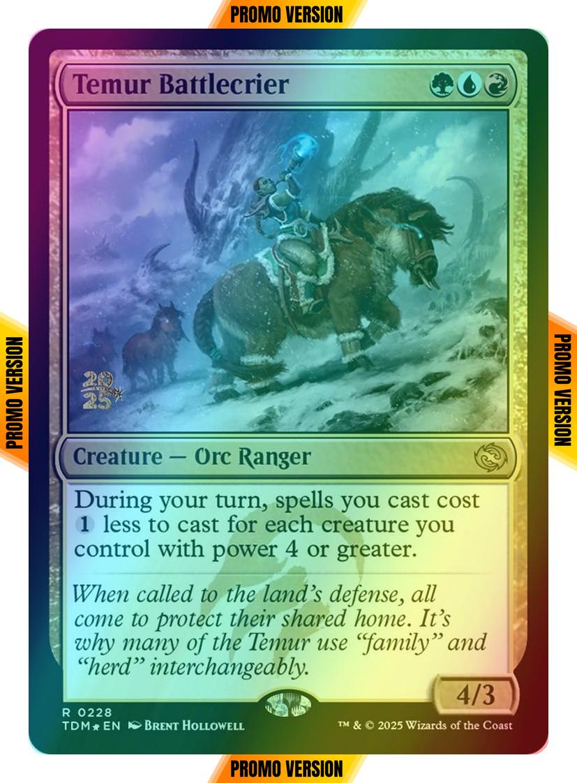Temur Battlecrier [228s] [Prerelease] [Tarkir: Dragonstorm: Promos] [Foil]