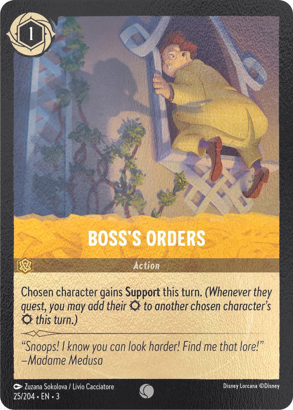 Boss's Orders - 25/204 [Into the Inklands] [Cold Foil]