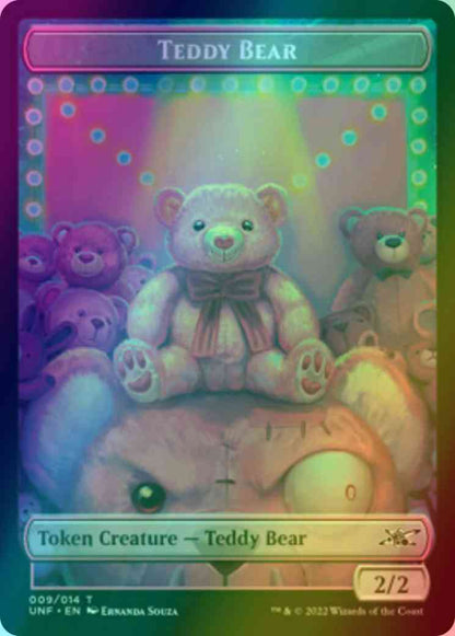 Teddy Bear Token (09) // Treasure Token (12) [Unfinity: Tokens] [Foil]