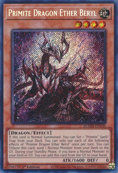 Primite Dragon Ether Beryl - BLMM-EN130 - Secret Rare - 1st Edition