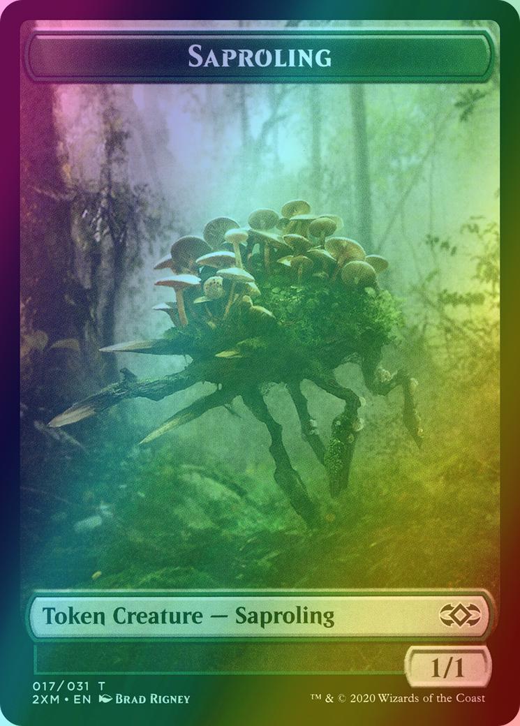 Plant Token (16) // Saproling Token (17) [Double Masters Tokens] [Foil]