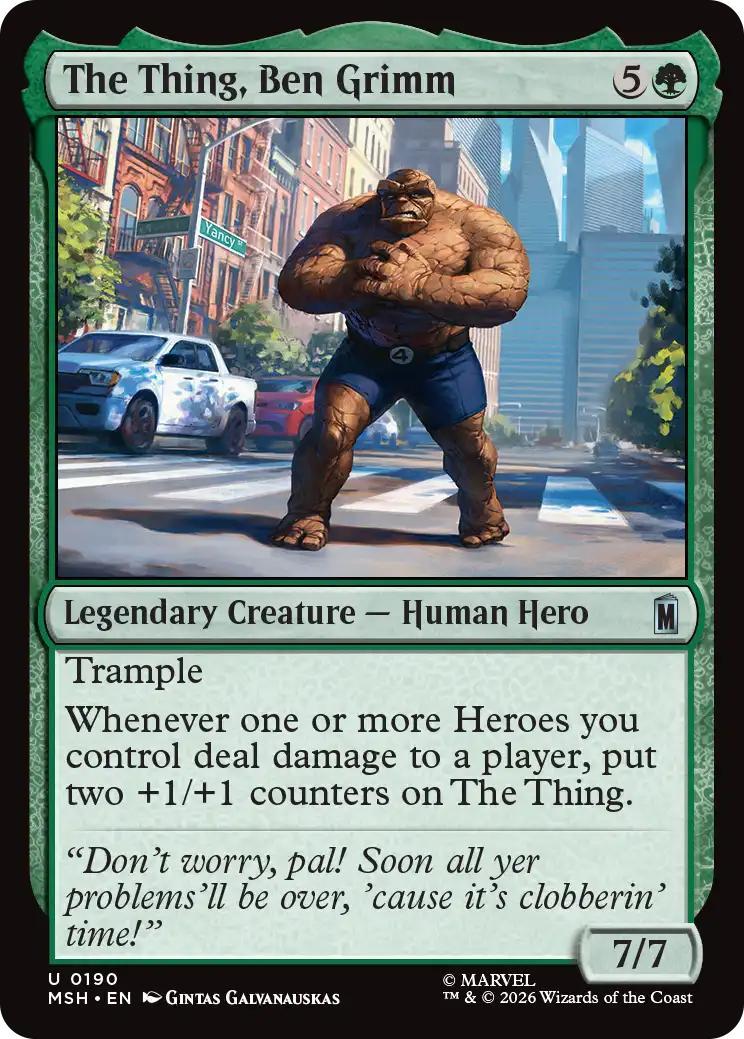 The Thing, Ben Grimm [190] [Marvel Super Heroes] [Non-Foil]