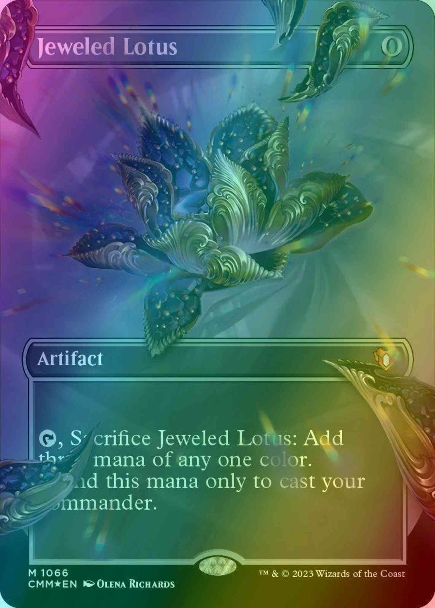 Jeweled Lotus [1066] [Borderless] [Frame Break] [Commander Masters] [Textured Foil]