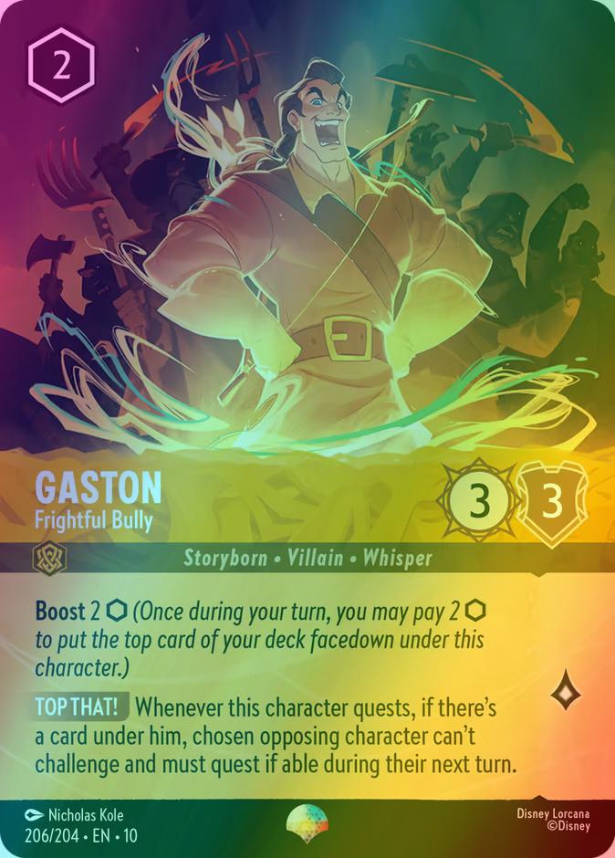 Gaston - Frightful Bully (Epic) - 206/204 [Whispers in the Well] [Holofoil]