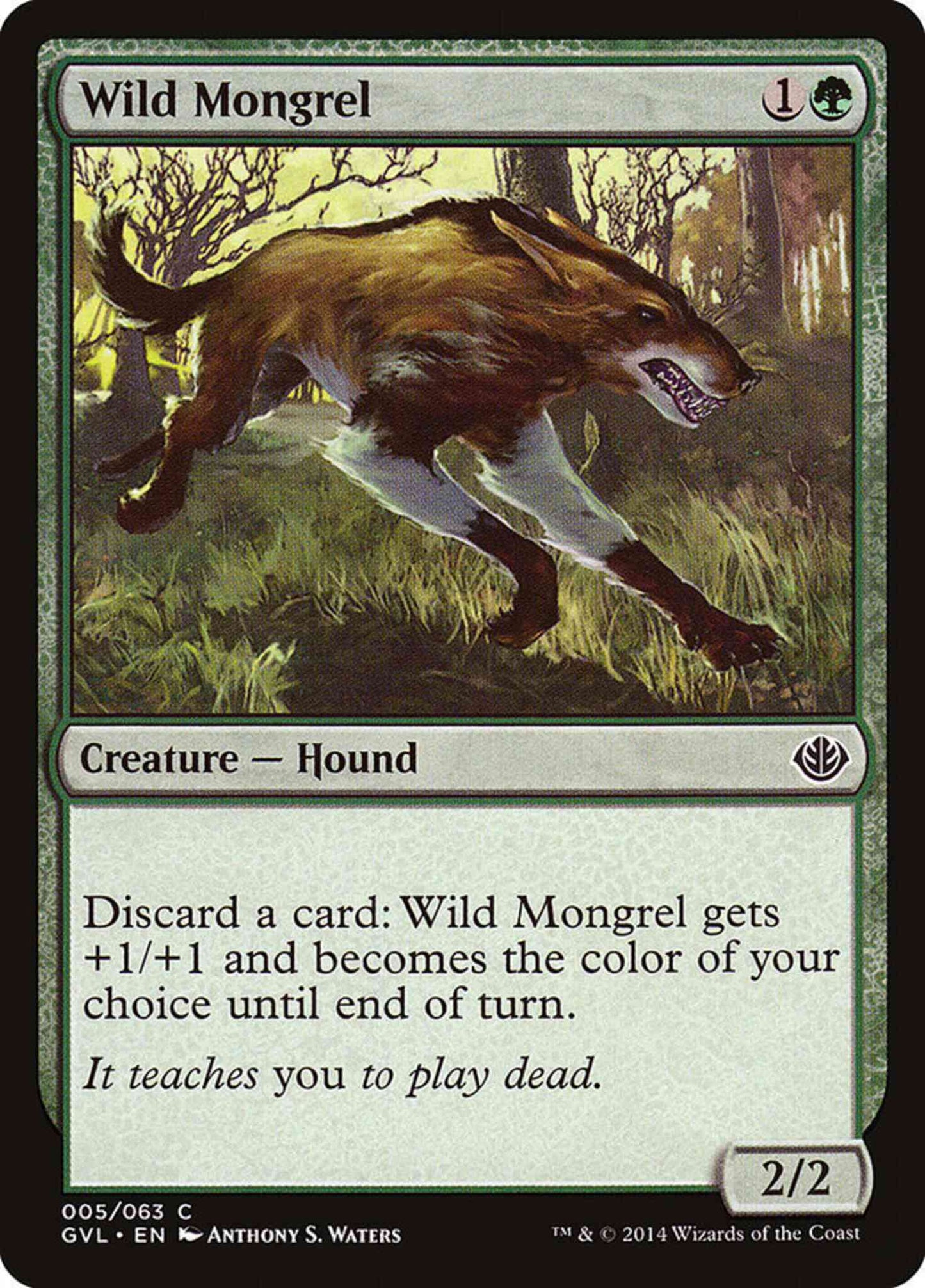 Wild Mongrel [5] [Duel Decks Anthology: Garruk vs. Liliana] [Non-Foil]
