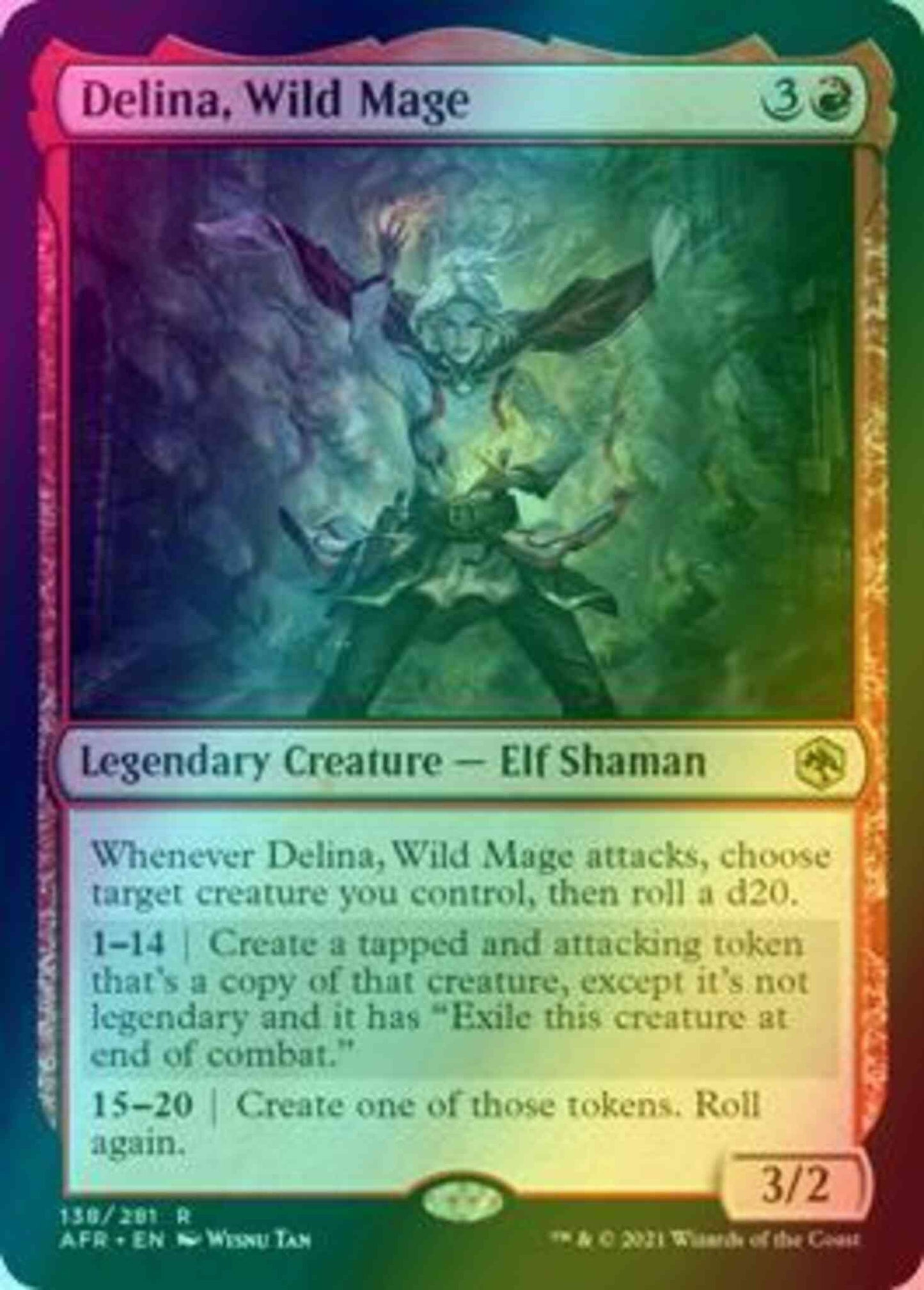 Delina, Wild Mage [138] [Adventures in the Forgotten Realms] [Foil]