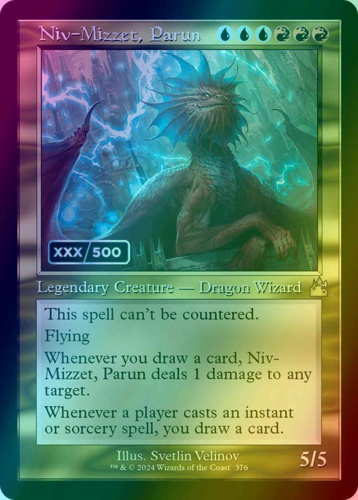 Niv-Mizzet, Parun - Serial Numbered [376z] [Retro Frame] [Ravnica Remastered] [Foil]