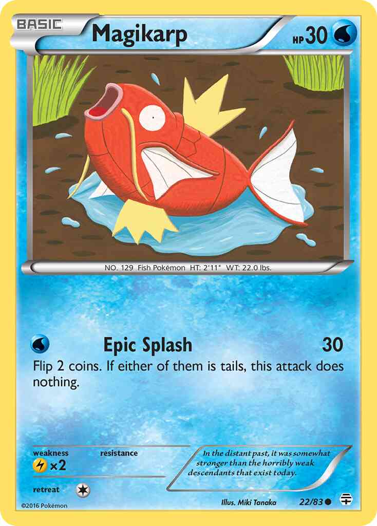 Magikarp - 22/83 - Common [g1-22] [Non-Holo]