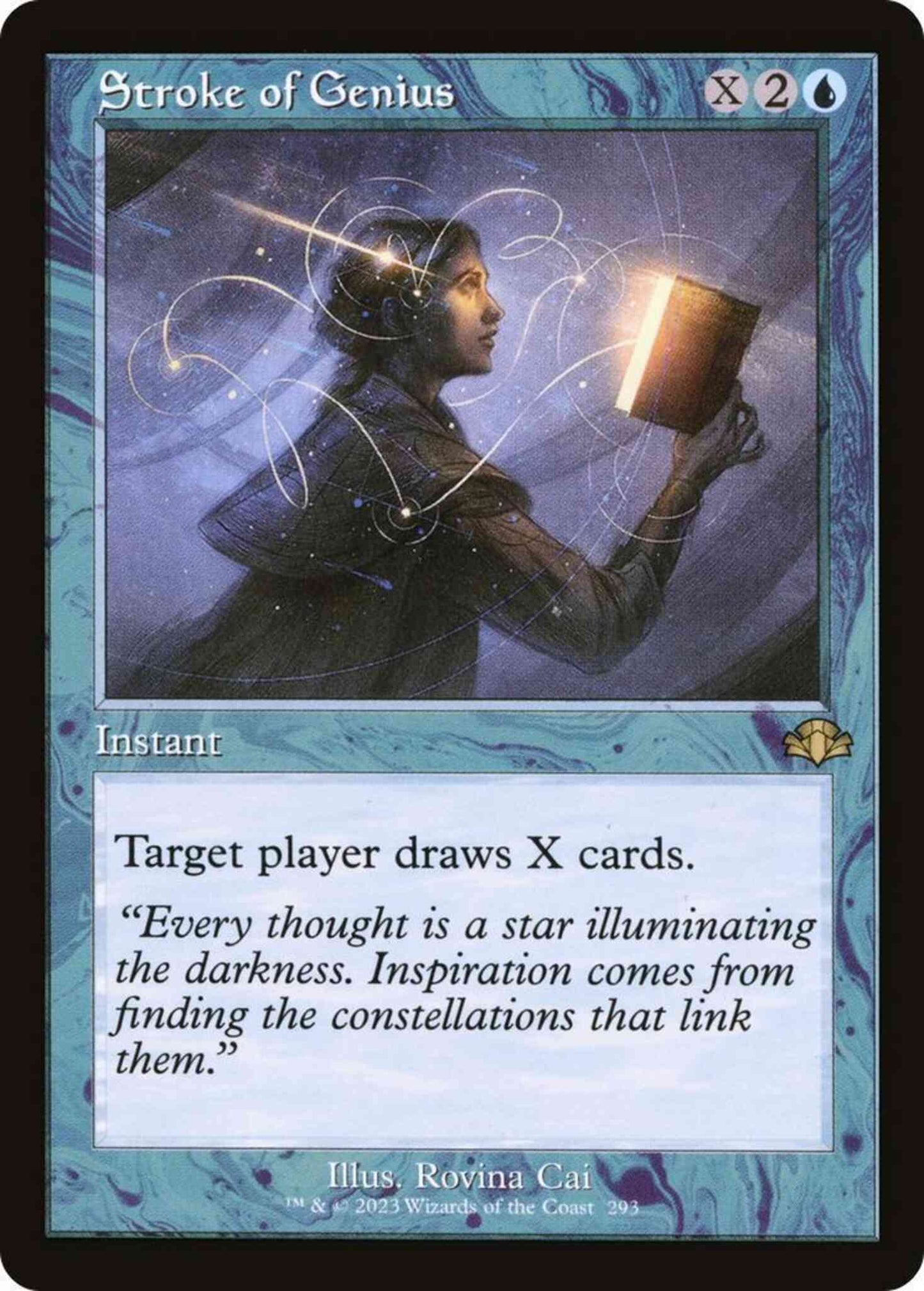 Stroke of Genius [293] [Retro Frame] [Dominaria Remastered] [Non-Foil]