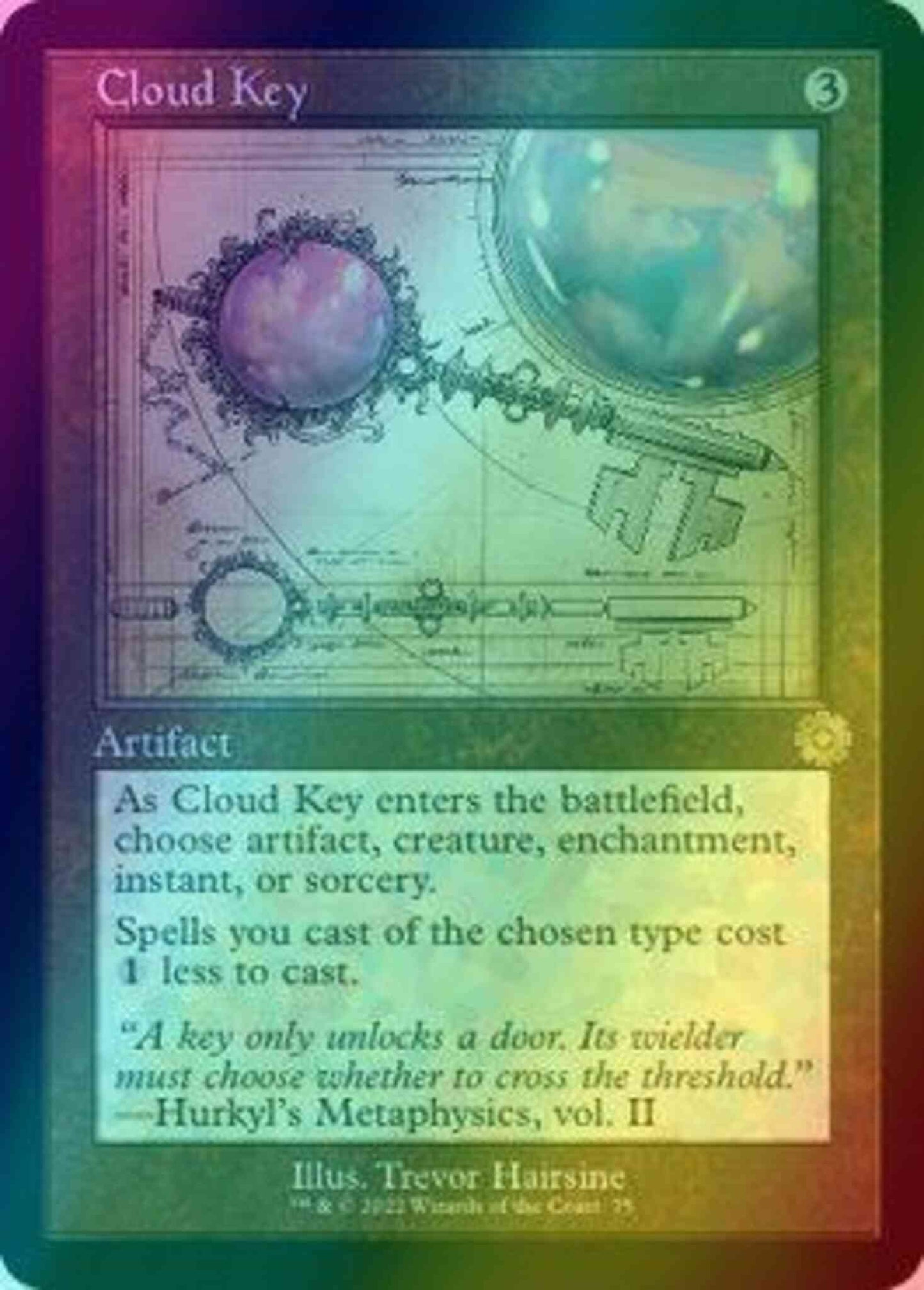 Cloud Key [75] [Retro Frame] [Schematic] [The Brothers' War Retro Artifacts] [Foil]