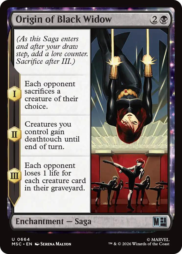 Origin of Black Widow [664] [Jumpstart] [Marvel Super Heroes: Commander] [Non-Foil]