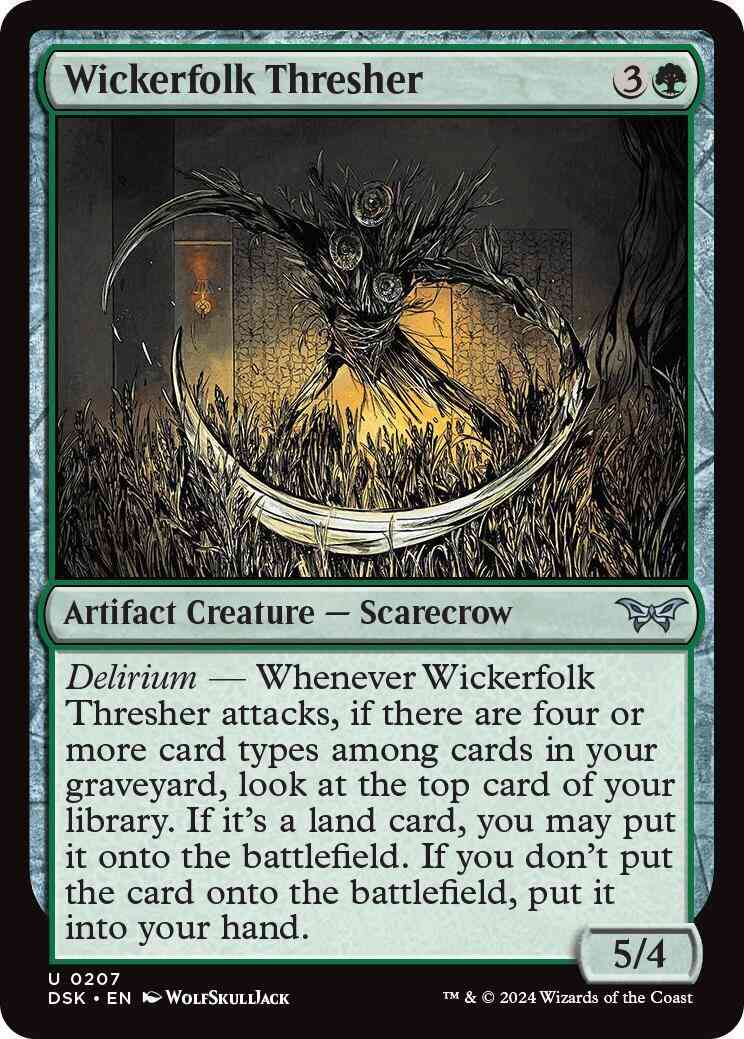 Wickerfolk Thresher [207] [Duskmourn: House of Horror] [Foil]
