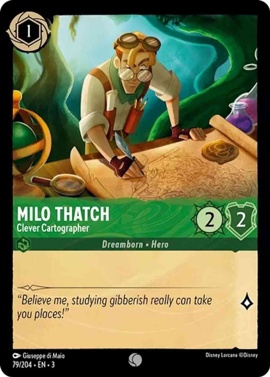 Milo Thatch - Clever Cartographer - 79/204 [Into the Inklands] [Non-Foil]
