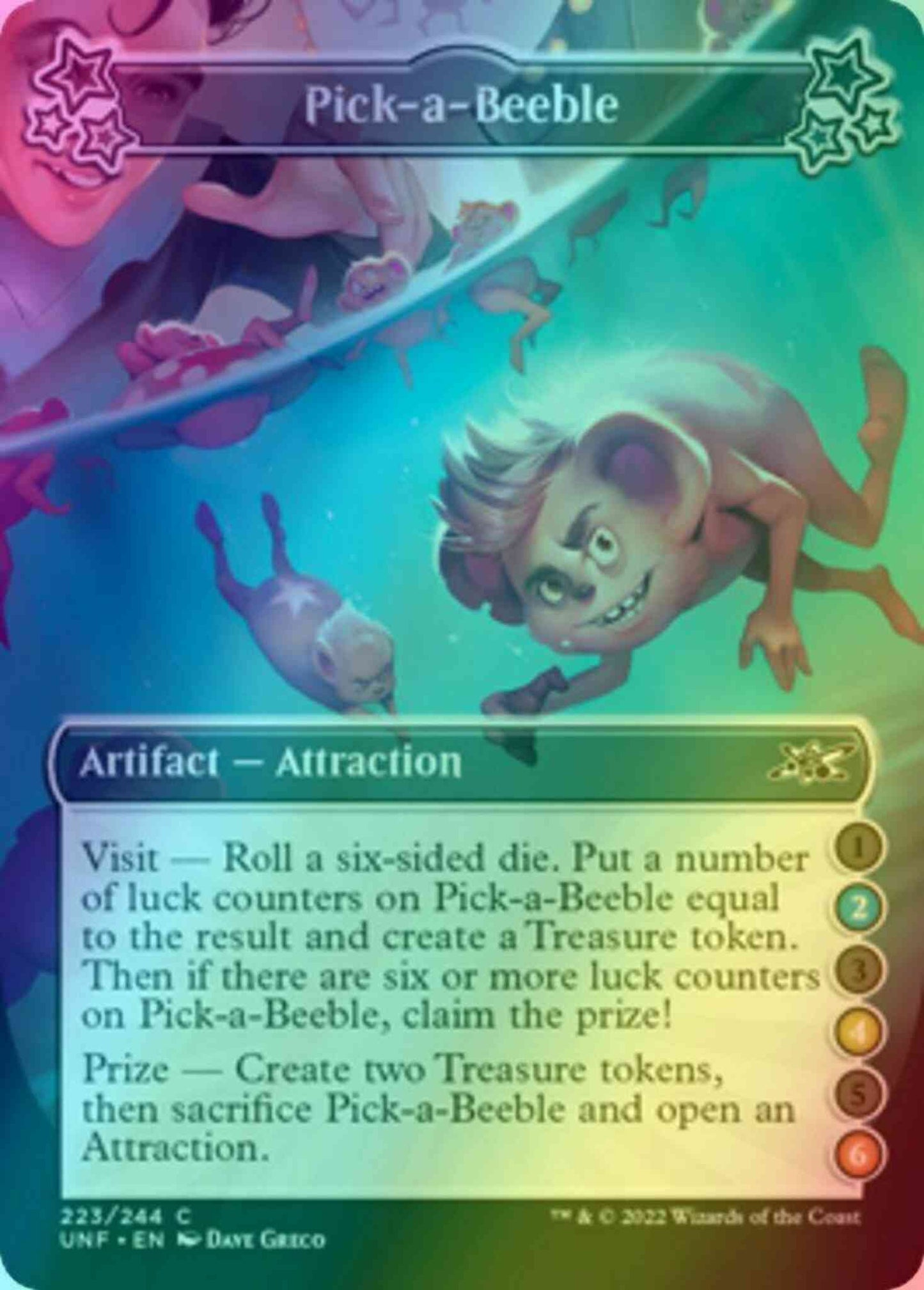Pick-a-Beeble (2/4/6) [223b] [Borderless] [Unfinity] [Foil]