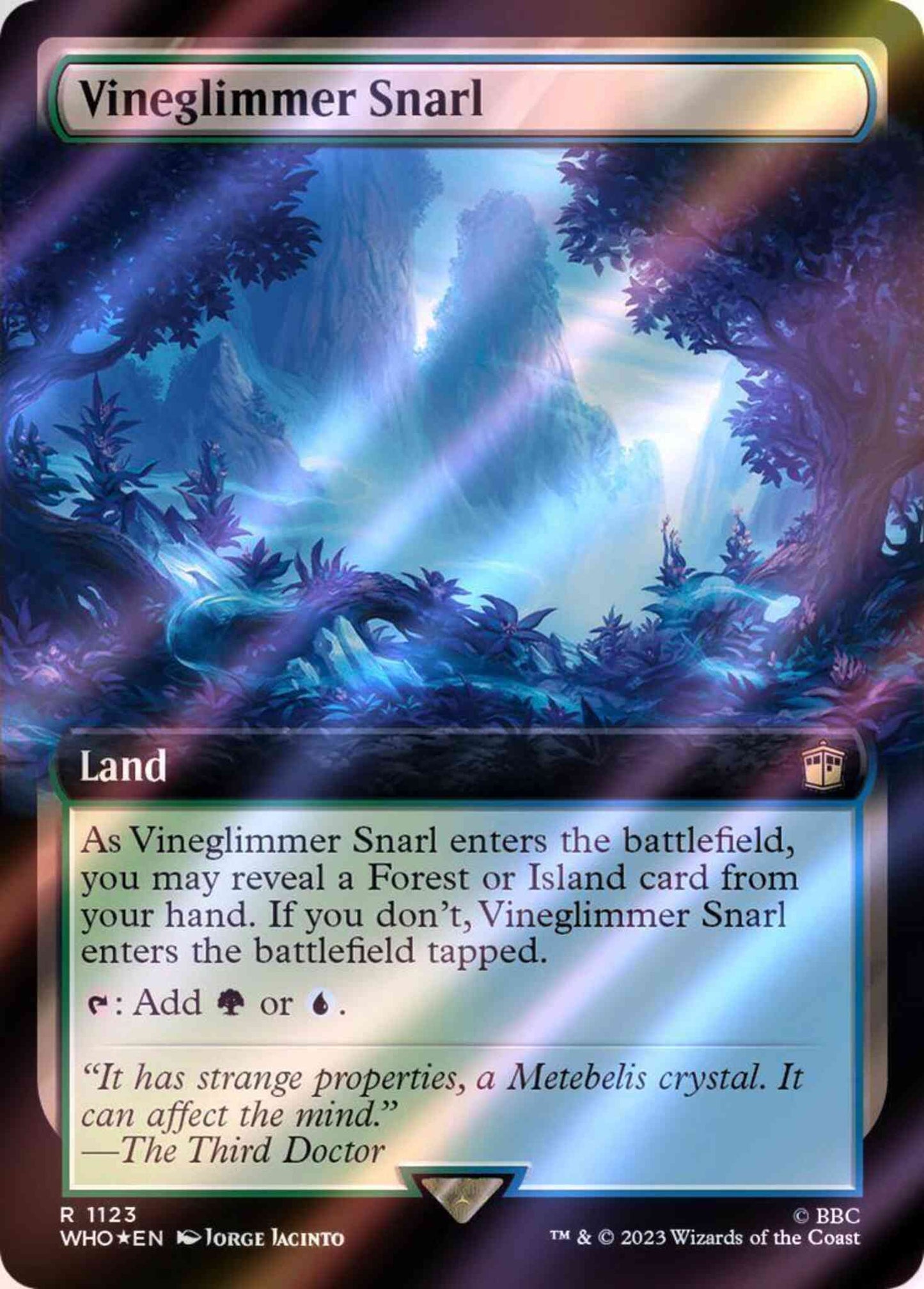Vineglimmer Snarl [1123] [Extended Art] [Universes Beyond: Doctor Who] [Surge Foil]