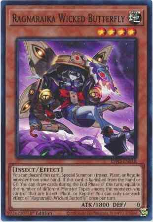Ragnaraika Wicked Butterfly - INFO-EN018 - Super Rare - 1st Edition