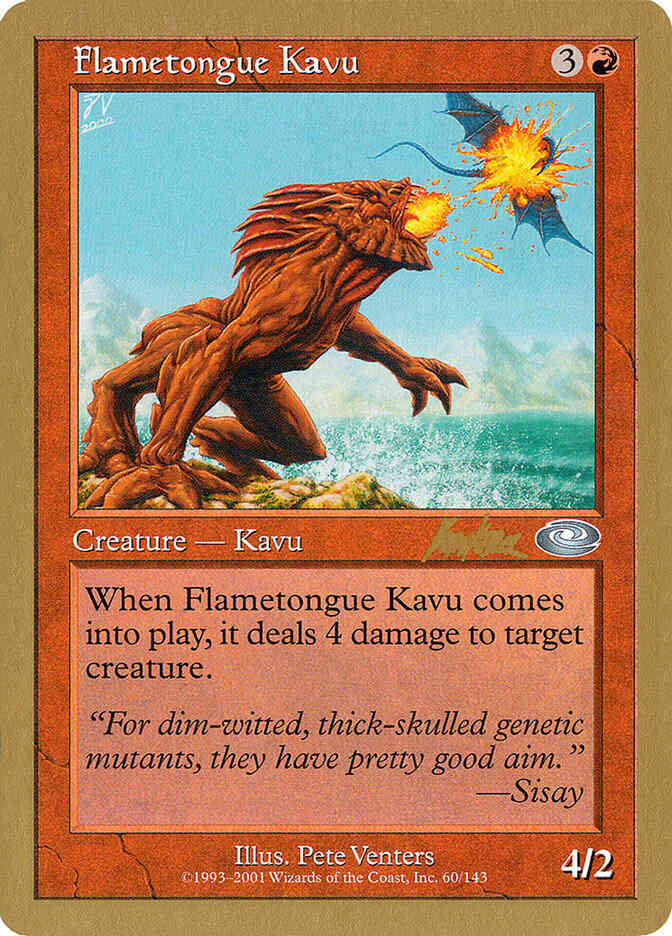 Flametongue Kavu [bk60] [Brian Kibler] [World Championship Decks 2002] [Non-Foil]