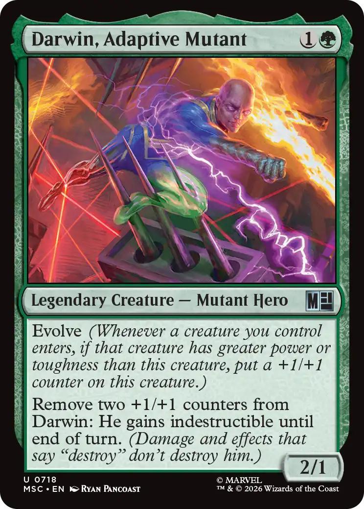 Darwin, Adaptive Mutant [718] [Jumpstart] [Marvel Super Heroes: Commander] [Non-Foil]
