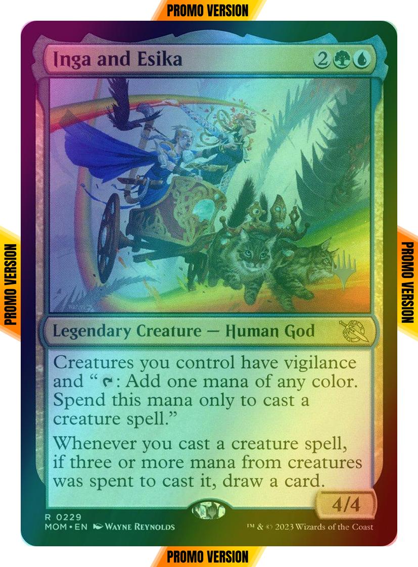 Inga and Esika [229p] [Promo Pack] [March of the Machine: Promos] [Foil]