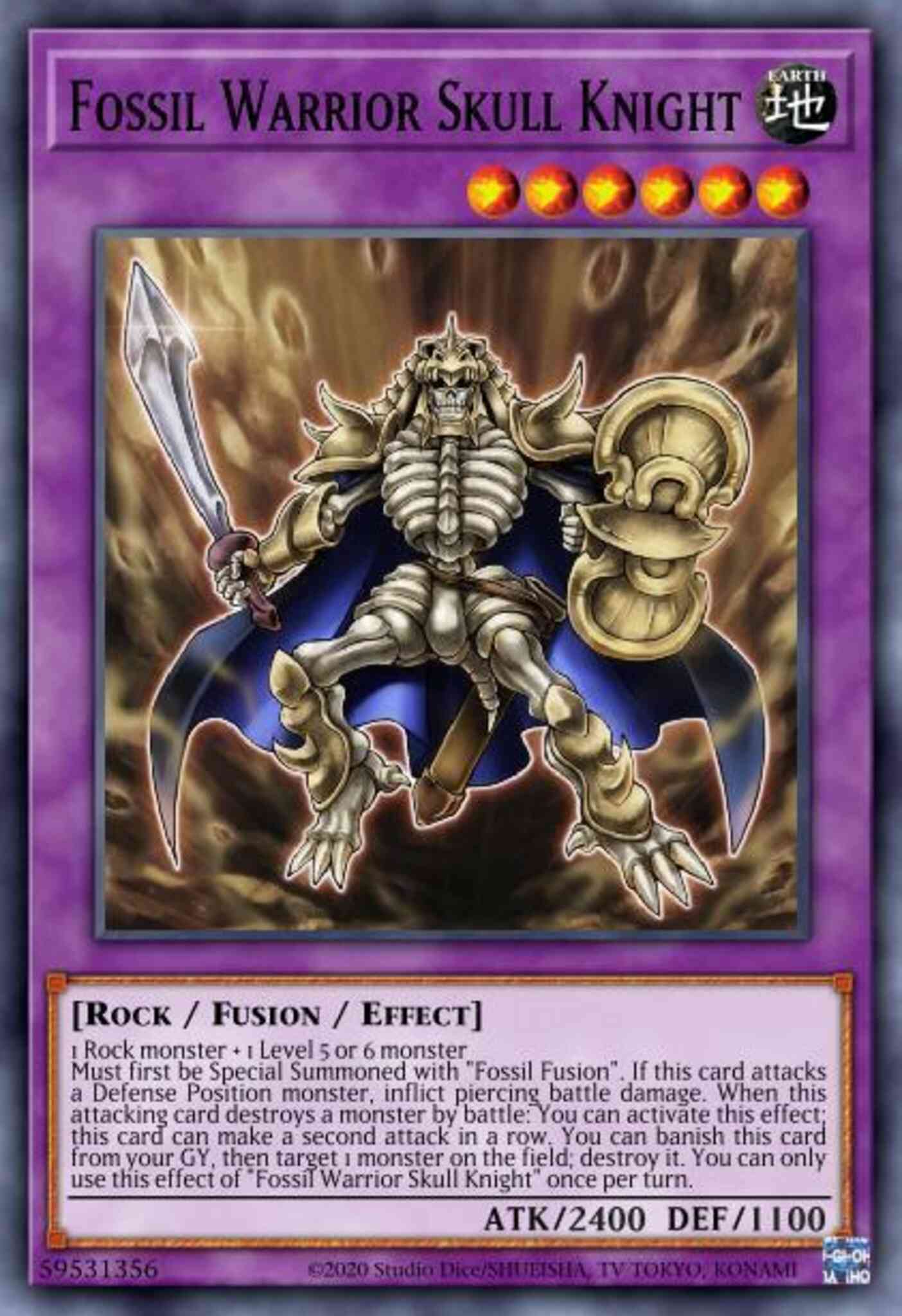 Fossil Warrior Skull Knight - BLAR-EN007 - Secret Rare - 1st Edition