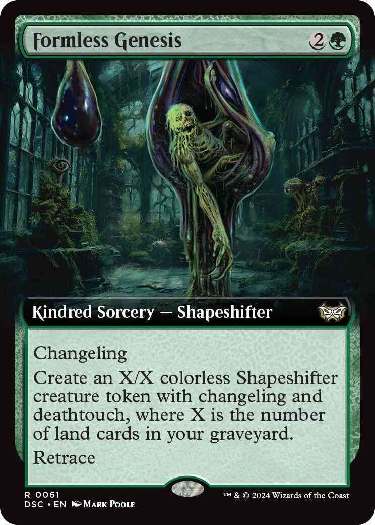 Formless Genesis [61] [Extended Art] [Duskmourn: House of Horror: Commander] [Non-Foil]