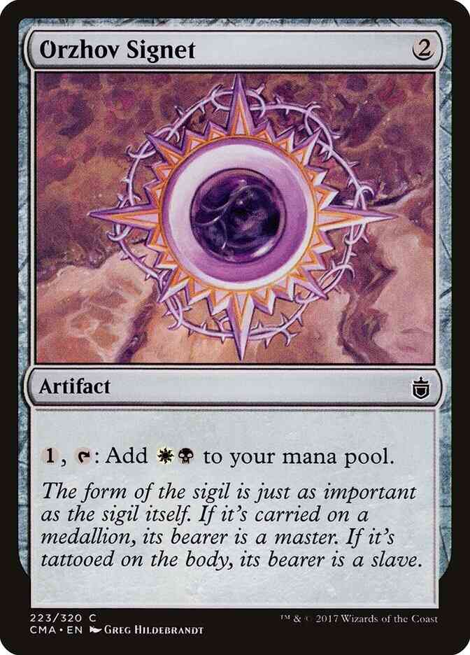 Orzhov Signet [223] [Commander Anthology] [Non-Foil]