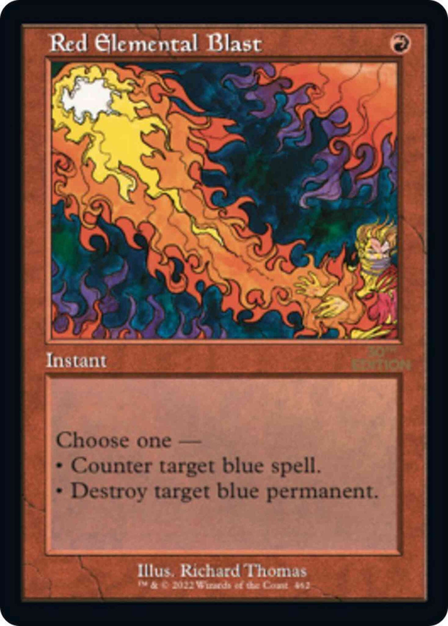 Red Elemental Blast [462] [Retro Frame] [30th Anniversary Edition] [Non-Foil]