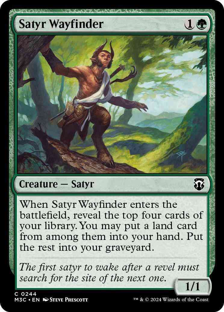 Satyr Wayfinder [244] [Modern Horizons 3: Commander] [Ripple Foil]