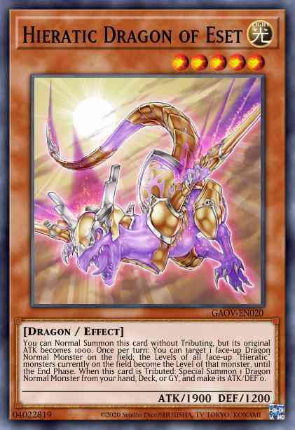 Hieratic Dragon of Eset - GAOV-EN020 - Common - Unlimited