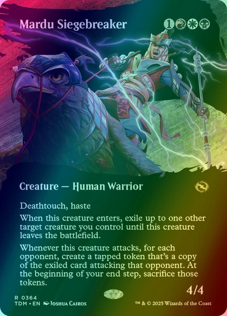 Mardu Siegebreaker [364] [Borderless] [Clan] [Tarkir: Dragonstorm] [Foil]
