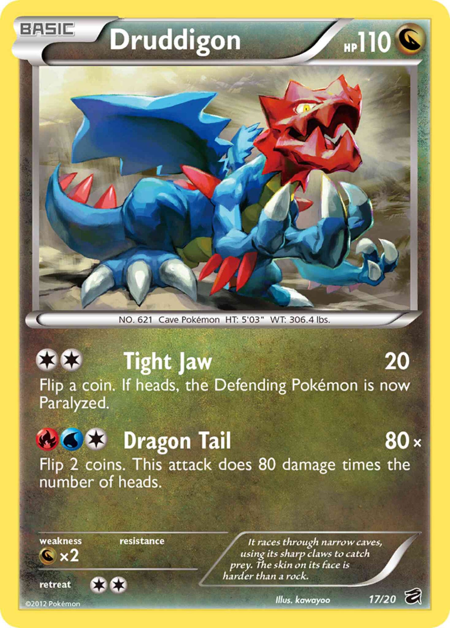 Druddigon - 17/20 - Rare Holo [dv1-17] [Holo]
