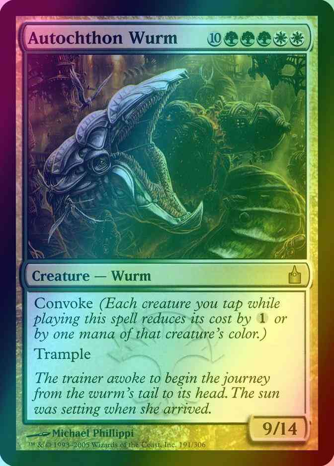 Autochthon Wurm [191] [Ravnica City Of Guilds] [Foil]